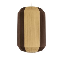 GLOBOSTAR® SALERNO 02076 Boho Κρεμαστό Φωτιστικό Οροφής με Ντουί 1 x E27 AC 220-240V IP20 - Μπεζ & Καφέ - Μ50 x Π50 x Υ80cm