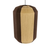 GLOBOSTAR® SALERNO 02076 Boho Κρεμαστό Φωτιστικό Οροφής με Ντουί 1 x E27 AC 220-240V IP20 - Μπεζ & Καφέ - Μ50 x Π50 x Υ80cm