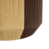 GLOBOSTAR® SALERNO 02076 Boho Κρεμαστό Φωτιστικό Οροφής με Ντουί 1 x E27 AC 220-240V IP20 - Μπεζ & Καφέ - Μ50 x Π50 x Υ80cm