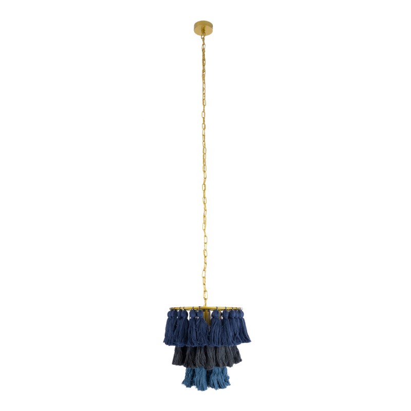 GLOBOSTAR® MISSOULA 02085 Boho Κρεμαστό Φωτιστικό Οροφής με Ντουί 1 x E27 AC 220-240V IP20 - Πολύχρωμο - Μ30 x Π30 x Υ40cm