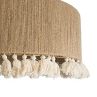 GLOBOSTAR® PUERTORICO 02095 Boho Κρεμαστό Φωτιστικό Οροφής με Ντουί 3 x E27 AC 220-240V IP20 - Μπεζ - Μ80 x Π80 x Υ27cm