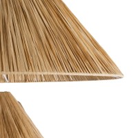 GLOBOSTAR® LUANA 02108 Boho Επιδαπέδιο Φωτιστικό με Ντουί 1 x E27 AC 220-240V IP20 - Μπεζ - Μ60 x Π60 x Υ150cm