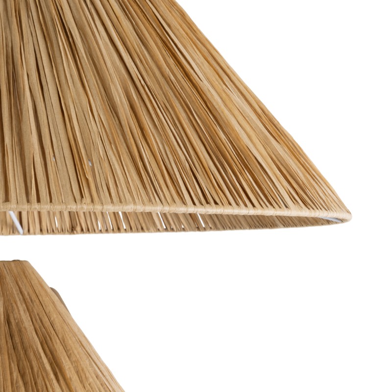 GLOBOSTAR® LUANA 02108 Boho Επιδαπέδιο Φωτιστικό με Ντουί 1 x E27 AC 220-240V IP20 - Μπεζ - Μ60 x Π60 x Υ150cm