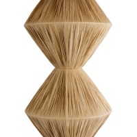 GLOBOSTAR® LUANA 02108 Boho Επιδαπέδιο Φωτιστικό με Ντουί 1 x E27 AC 220-240V IP20 - Μπεζ - Μ60 x Π60 x Υ150cm