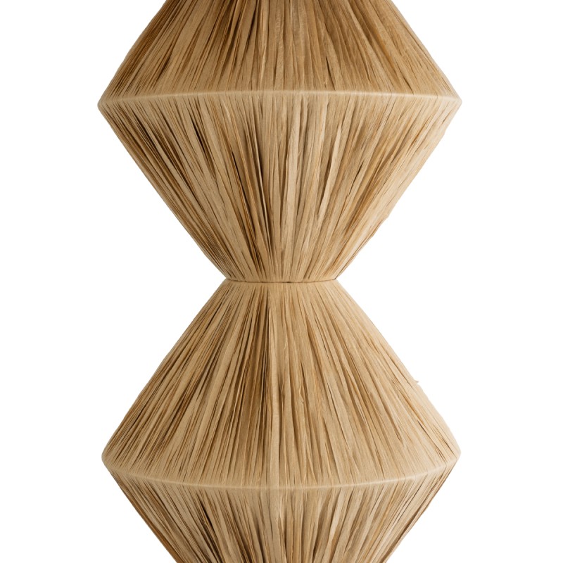 GLOBOSTAR® LUANA 02108 Boho Επιδαπέδιο Φωτιστικό με Ντουί 1 x E27 AC 220-240V IP20 - Μπεζ - Μ60 x Π60 x Υ150cm