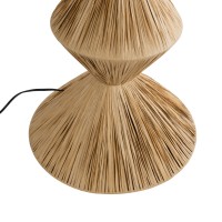 GLOBOSTAR® LUANA 02108 Boho Επιδαπέδιο Φωτιστικό με Ντουί 1 x E27 AC 220-240V IP20 - Μπεζ - Μ60 x Π60 x Υ150cm