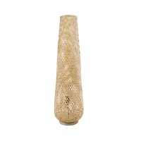 GLOBOSTAR® MAMIZU 02109 Boho Επιδαπέδιο Φωτιστικό με Ντουί 1 x E27 AC 220-240V IP20 - Μπεζ - Μ28 x Π28 x Υ93cm