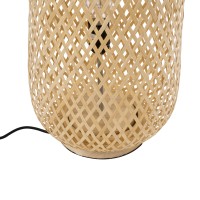 GLOBOSTAR® MAMIZU 02109 Boho Επιδαπέδιο Φωτιστικό με Ντουί 1 x E27 AC 220-240V IP20 - Μπεζ - Μ28 x Π28 x Υ93cm