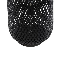 GLOBOSTAR® MAMIZU 02110 Boho Επιδαπέδιο Φωτιστικό με Ντουί 1 x E27 AC 220-240V IP20 - Μαύρο - Μ28 x Π28 x Υ93cm