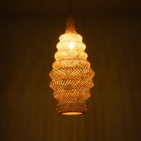 GLOBOSTAR® MAUI 02114 Boho Κρεμαστό Φωτιστικό Οροφής με Ντουί 1 x E27 AC 220-240V IP20 - Μπεζ - Μ30 x Π30 x Y77cm