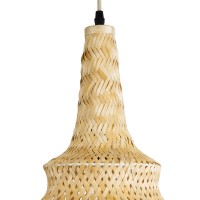 GLOBOSTAR® MAUI 02114 Boho Κρεμαστό Φωτιστικό Οροφής με Ντουί 1 x E27 AC 220-240V IP20 - Μπεζ - Μ30 x Π30 x Y77cm