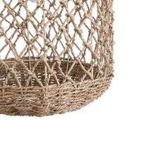 GLOBOSTAR® ECUADOR 02117 Boho Κρεμαστό Φωτιστικό Οροφής με Ντουί 1 x E27 AC 220-240V IP20 - Μπεζ - Μ28 x Π28 x Υ40cm
