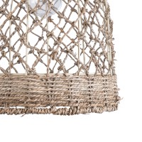 GLOBOSTAR® ECUADOR 02118 Boho Κρεμαστό Φωτιστικό Οροφής με Ντουί 1 x E27 AC 220-240V IP20 - Μπεζ - Μ25 x Π25 x Υ35cm
