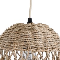 GLOBOSTAR® ECUADOR 02121 Boho Κρεμαστό Φωτιστικό Οροφής με Ντουί 1 x E27 AC 220-240V IP20 - Μπεζ - Μ20 x Π20 x Υ25cm