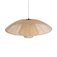 GLOBOSTAR® ZORA 02139 Boho Κρεμαστό Φωτιστικό Οροφής με Ντουί 1 x E27 AC 220-240V IP20 - Μπεζ - Μ80 x Π80 x Υ32cm
