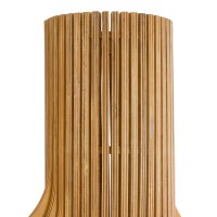 GLOBOSTAR® MIHIRO 02150 Boho Επιδαπέδιο Φωτιστικό με Ντουί 1 x E27 AC 220-240V IP20 - Μπέζ & Μαύρο - Μ48 x Π48 x Υ120cm