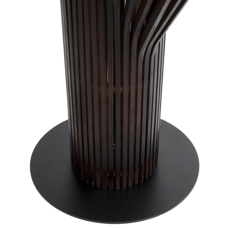 GLOBOSTAR® MIHIRO 02151 Boho Επιδαπέδιο Φωτιστικό με Ντουί 1 x E27 AC 220-240V IP20 - Καφέ & Μαύρο - Μ48 x Π48 x Υ120cm