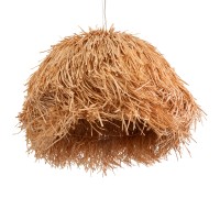 GLOBOSTAR® GUADELOUPE 02155 Boho Κρεμαστό Φωτιστικό Οροφής με Ντουί 1 x E27 AC 220-240V IP20 - Καφέ - Μ80 x Π80 x Υ60cm