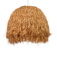 GLOBOSTAR® GUADELOUPE 02156 Boho Κρεμαστό Φωτιστικό Οροφής με Ντουί 1 x E27 AC 220-240V IP20 - Μπεζ - Μ120 x Π120 x Υ100cm