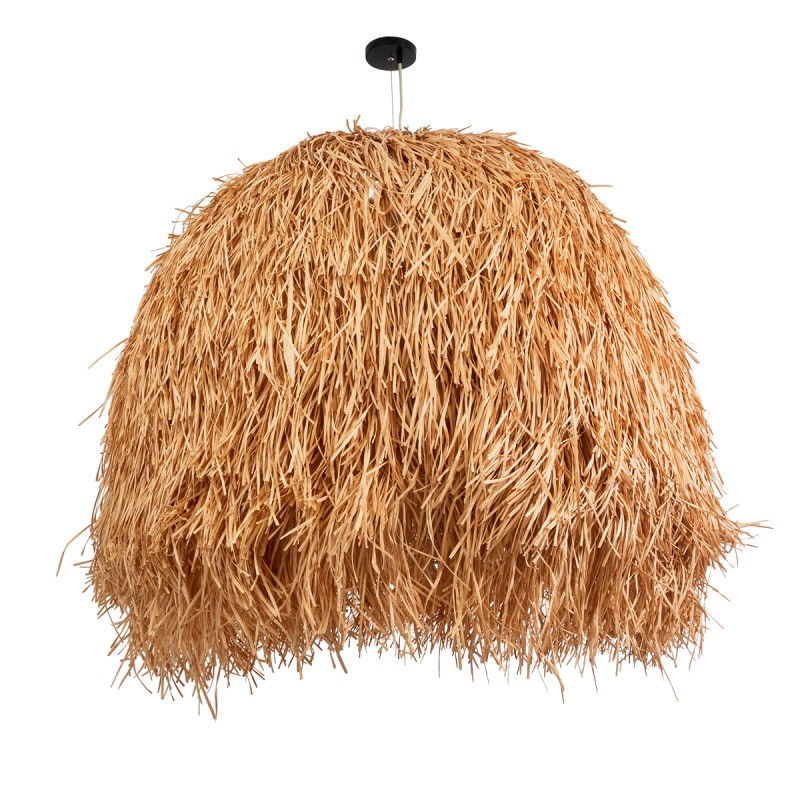 GLOBOSTAR® GUADELOUPE 02156 Boho Κρεμαστό Φωτιστικό Οροφής με Ντουί 1 x E27 AC 220-240V IP20 - Μπεζ - Μ120 x Π120 x Υ100cm