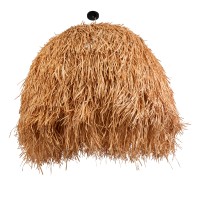 GLOBOSTAR® GUADELOUPE 02156 Boho Κρεμαστό Φωτιστικό Οροφής με Ντουί 1 x E27 AC 220-240V IP20 - Μπεζ - Μ120 x Π120 x Υ100cm