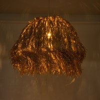 GLOBOSTAR® GUADELOUPE 02158 Boho Κρεμαστό Φωτιστικό Οροφής με Ντουί 1 x E27 AC 220-240V IP20 - Μπεζ - Μ80 x Π80 x Υ60cm