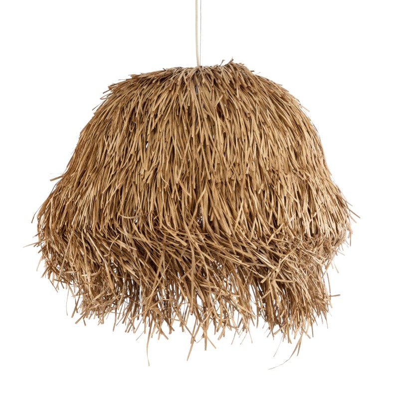 GLOBOSTAR® GUADELOUPE 02158 Boho Κρεμαστό Φωτιστικό Οροφής με Ντουί 1 x E27 AC 220-240V IP20 - Μπεζ - Μ80 x Π80 x Υ60cm