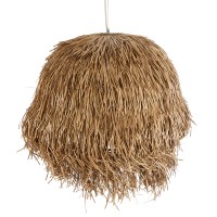 GLOBOSTAR® GUADELOUPE 02158 Boho Κρεμαστό Φωτιστικό Οροφής με Ντουί 1 x E27 AC 220-240V IP20 - Μπεζ - Μ80 x Π80 x Υ60cm