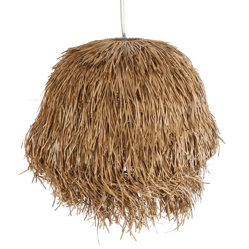 GLOBOSTAR® GUADELOUPE 02158 Boho Κρεμαστό Φωτιστικό Οροφής με Ντουί 1 x E27 AC 220-240V IP20 - Μπεζ - Μ80 x Π80 x Υ60cm