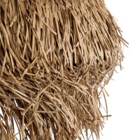 GLOBOSTAR® GUADELOUPE 02158 Boho Κρεμαστό Φωτιστικό Οροφής με Ντουί 1 x E27 AC 220-240V IP20 - Μπεζ - Μ80 x Π80 x Υ60cm