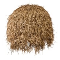 GLOBOSTAR® GUADELOUPE 02159 Boho Κρεμαστό Φωτιστικό Οροφής με Ντουί 1 x E27 AC 220-240V IP20 - Μπεζ - Μ120 x Π120 x Υ100cm