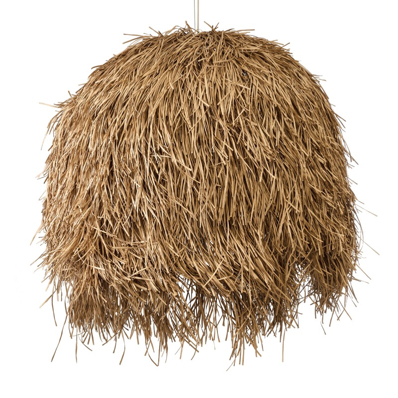 GLOBOSTAR® GUADELOUPE 02159 Boho Κρεμαστό Φωτιστικό Οροφής με Ντουί 1 x E27 AC 220-240V IP20 - Μπεζ - Μ120 x Π120 x Υ100cm