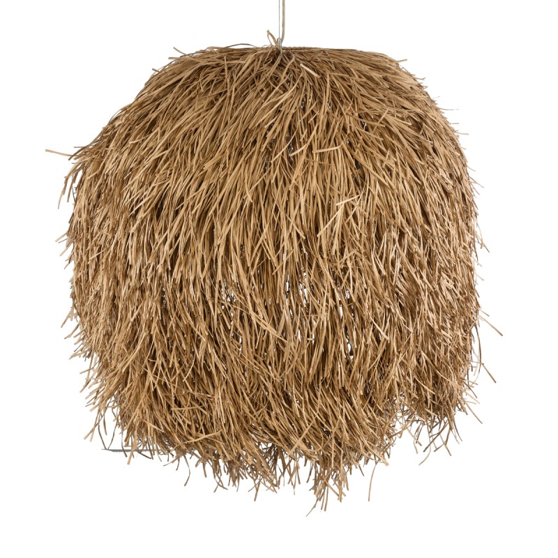 GLOBOSTAR® GUADELOUPE 02159 Boho Κρεμαστό Φωτιστικό Οροφής με Ντουί 1 x E27 AC 220-240V IP20 - Μπεζ - Μ120 x Π120 x Υ100cm