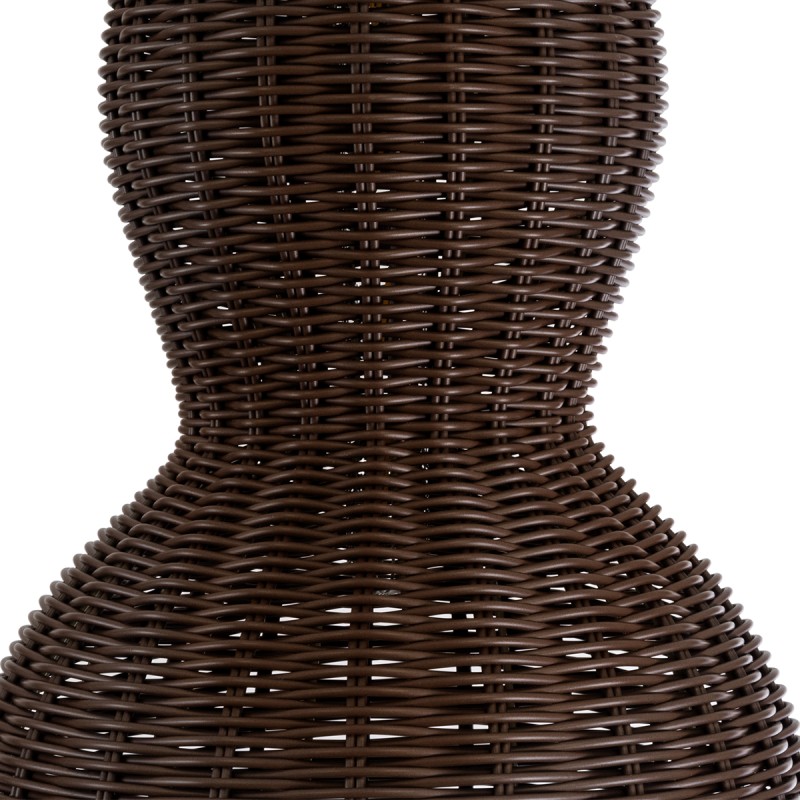 GLOBOSTAR® KINGSTOWN 02169 Boho Κρεμαστό Φωτιστικό Οροφής με Ντουί 1 x E27 AC 220-240V IP20 - Καφέ - Μ30 x Π30 x Υ60cm