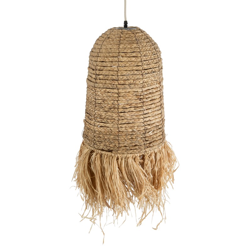 GLOBOSTAR® PORTOFERRAIO 02170 Boho Κρεμαστό Φωτιστικό Οροφής με Ντουί 1 x E27 AC 220-240V IP20 - Μπεζ - Μ30 x Π30 x Υ70cm