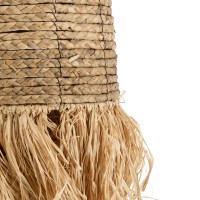 GLOBOSTAR® PORTOFERRAIO 02170 Boho Κρεμαστό Φωτιστικό Οροφής με Ντουί 1 x E27 AC 220-240V IP20 - Μπεζ - Μ30 x Π30 x Υ70cm