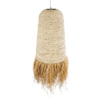 GLOBOSTAR® LETA 02171 Boho Κρεμαστό Φωτιστικό Οροφής με Ντουί 1 x E27 AC 220-240V IP20 - Μπεζ - Μ50 x Π50 x Υ150cm