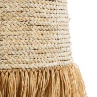 GLOBOSTAR® LETA 02171 Boho Κρεμαστό Φωτιστικό Οροφής με Ντουί 1 x E27 AC 220-240V IP20 - Μπεζ - Μ50 x Π50 x Υ150cm
