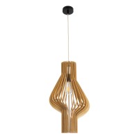 GLOBOSTAR® SCANDINAVIA 02172 Boho Κρεμαστό Φωτιστικό Οροφής με Ντουί 1 x E27 AC 220-240V IP20 - Μπεζ - Μ32 x Π32 x Υ56cm