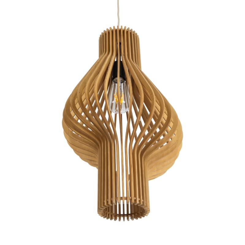 GLOBOSTAR® SCANDINAVIA 02172 Boho Κρεμαστό Φωτιστικό Οροφής με Ντουί 1 x E27 AC 220-240V IP20 - Μπεζ - Μ32 x Π32 x Υ56cm