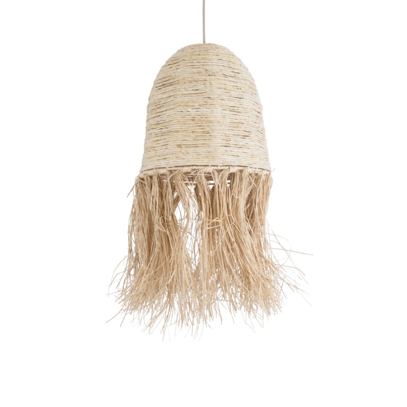 GLOBOSTAR® AREMBEPE 02178 Boho Κρεμαστό Φωτιστικό Οροφής με Ντουί 1 x E27 AC 220-240V IP20 - Μπεζ - Μ34 x Π34 x Υ70cm