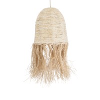 GLOBOSTAR® AREMBEPE 02178 Boho Κρεμαστό Φωτιστικό Οροφής με Ντουί 1 x E27 AC 220-240V IP20 - Μπεζ - Μ34 x Π34 x Υ70cm