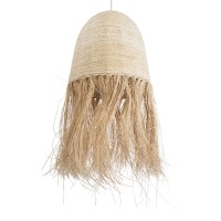 GLOBOSTAR® AREMBEPE 02179 Boho Κρεμαστό Φωτιστικό Οροφής με Ντουί 1 x E27 AC 220-240V IP20 - Μπεζ - Μ60 x Π60 x Υ130cm