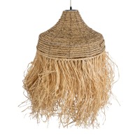GLOBOSTAR® PORTOFERRAIO 02185 Boho Κρεμαστό Φωτιστικό Οροφής με Ντουί 1 x E27 AC 220-240V IP20 - Μπεζ - Μ50 x Π50 x Υ80cm