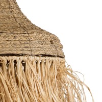 GLOBOSTAR® PORTOFERRAIO 02185 Boho Κρεμαστό Φωτιστικό Οροφής με Ντουί 1 x E27 AC 220-240V IP20 - Μπεζ - Μ50 x Π50 x Υ80cm
