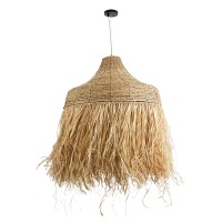 GLOBOSTAR® PORTOFERRAIO 02186 Boho Κρεμαστό Φωτιστικό Οροφής με Ντουί 1 x E27 AC 220-240V IP20 - Μπεζ - Μ80 x Π80 x Υ120cm