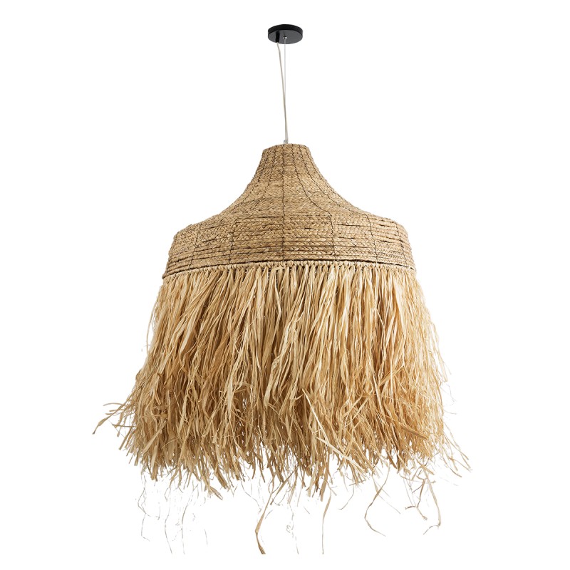 GLOBOSTAR® PORTOFERRAIO 02186 Boho Κρεμαστό Φωτιστικό Οροφής με Ντουί 1 x E27 AC 220-240V IP20 - Μπεζ - Μ80 x Π80 x Υ120cm