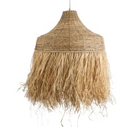 GLOBOSTAR® PORTOFERRAIO 02186 Boho Κρεμαστό Φωτιστικό Οροφής με Ντουί 1 x E27 AC 220-240V IP20 - Μπεζ - Μ80 x Π80 x Υ120cm
