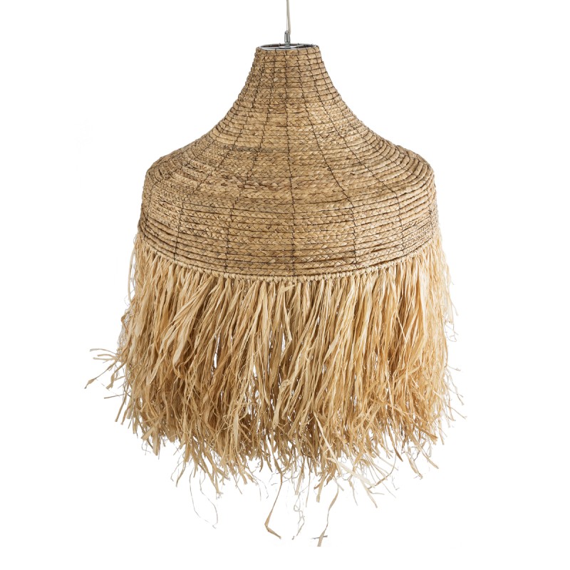 GLOBOSTAR® PORTOFERRAIO 02186 Boho Κρεμαστό Φωτιστικό Οροφής με Ντουί 1 x E27 AC 220-240V IP20 - Μπεζ - Μ80 x Π80 x Υ120cm