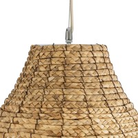 GLOBOSTAR® PORTOFERRAIO 02186 Boho Κρεμαστό Φωτιστικό Οροφής με Ντουί 1 x E27 AC 220-240V IP20 - Μπεζ - Μ80 x Π80 x Υ120cm